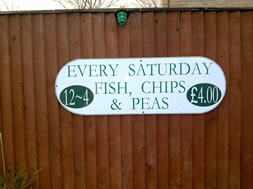 small sign