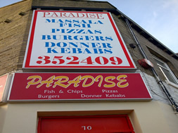 small sign